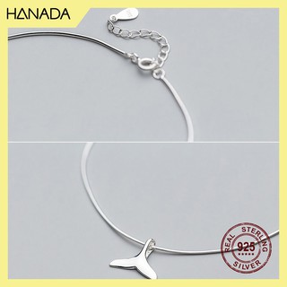 Lắc Chân Bạc 925 Hanada Đuôi Cá Heo 0197