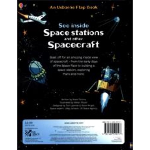 Sách Usborne - tương tác lật mở See Inside Space stations and other Spacecraft
