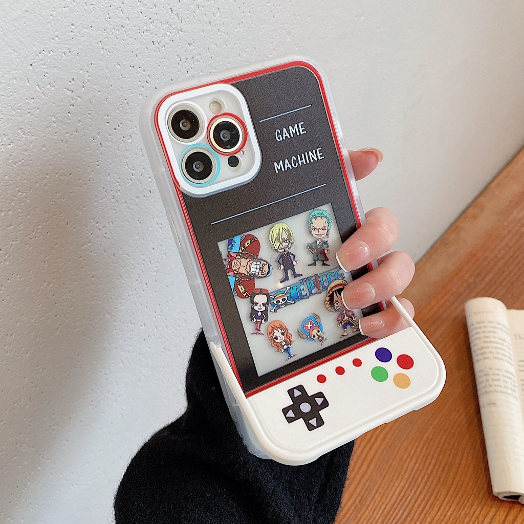 Ốp Lưng one piece Cho iphone 13promax 12pro 11 xsmax xr 7plus 8plus Vua Hải Tặc bảo vệ camera viền vuông