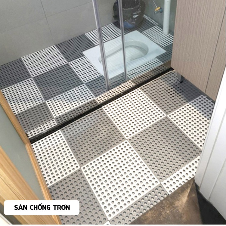Thảm trải sàn nhựa ghép chống trơn trượt, thảm lót sàn giá rẻ kích thước 30cm x 30cm