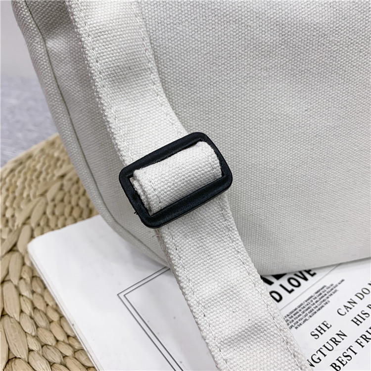 Túi vải canvas IELGY dạng vuông ngang thời trang phong cách Hàn Quốc cho nữ