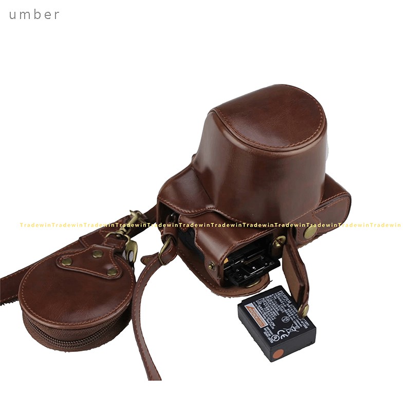 Túi Da Đựng Máy Ảnh Fujifilm X-T100 XT100 15-45mm Kèm Dây Đeo Vai