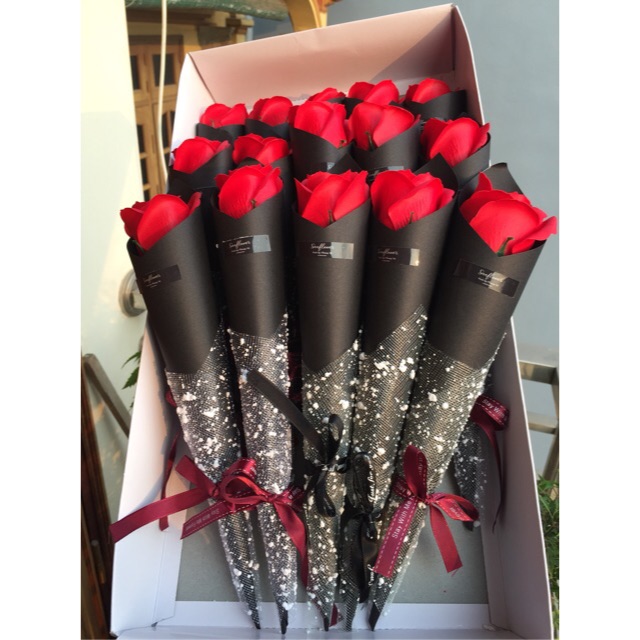 Sỉ 50 bó hoa sáp 1 bông