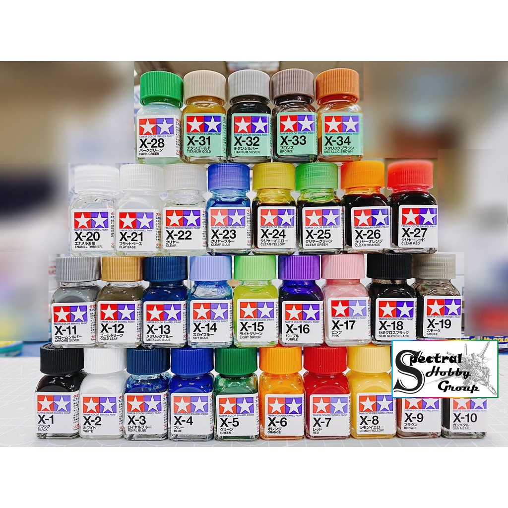 Sơn mô hình Tamiya Enamel X1-X34 paint gloss color màu bóng