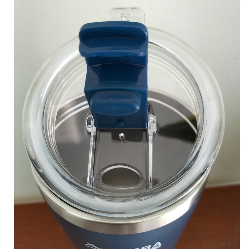 Ly giữ nhiệt inox zebra Thái Lan tặng kèm túi vải có quai đeo 580ml- 870ml - 112702 màu xanh navy
