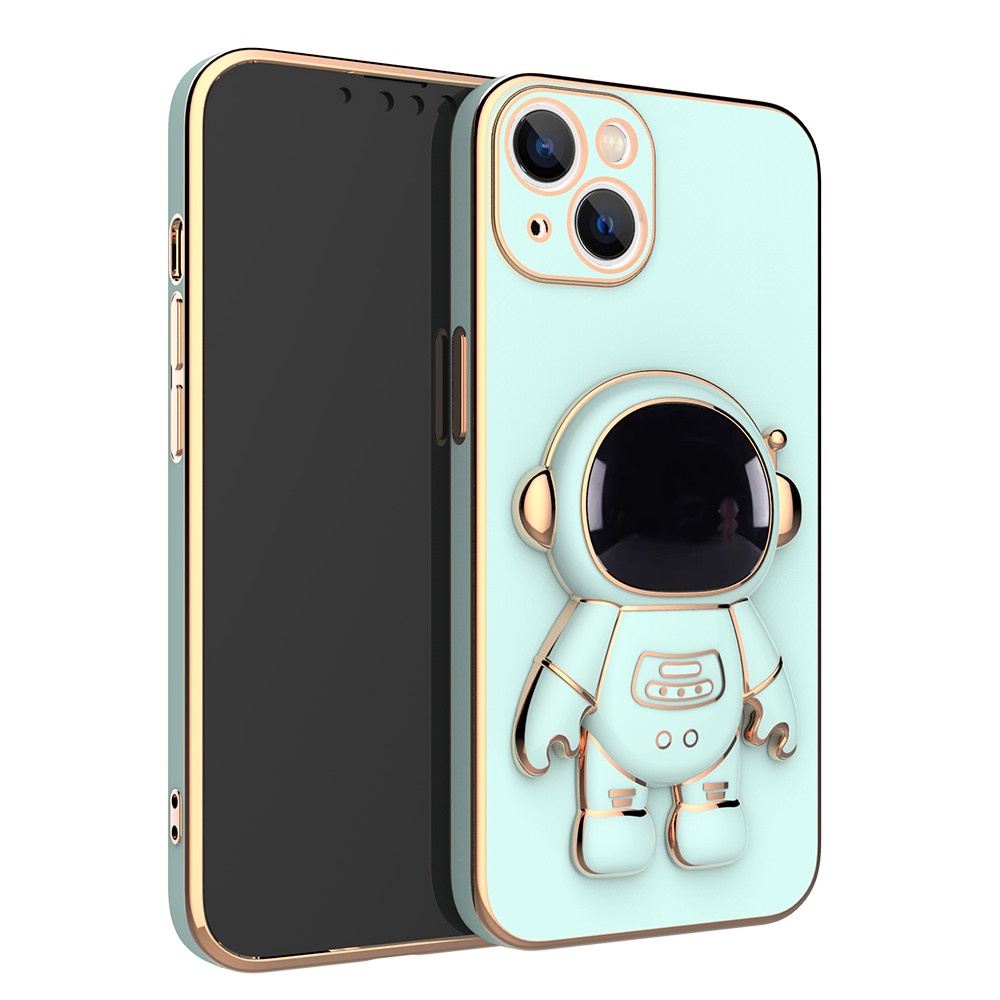 Astronaut Phone Case For iPhone 13 13 Pro 13 Pro Max 13 Mini iPhone 12 12 Pro 12 Pro Max 12 Mini Shockproof Silicone Kickstand Cover