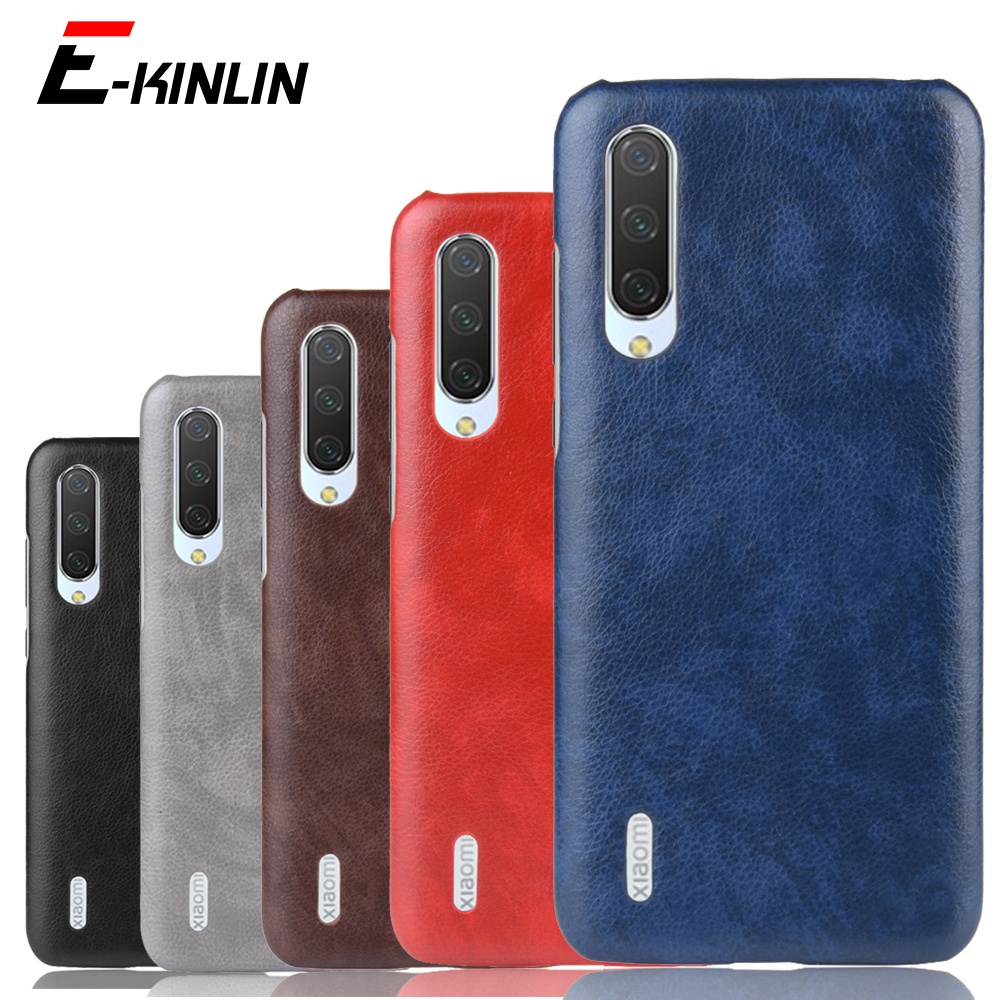 Ốp Điện Thoại PC Cứng Phối Da PU Sang Trọng Chống Sốc Cho XiaoMi Mi A3 A2 Lite Max Mix 3 2s