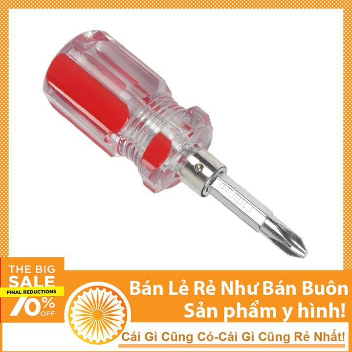 Tô Vít 2 Đầu 4 Cạnh 2 Cạnh Đa Năng Màu Đỏ Dài 8cm