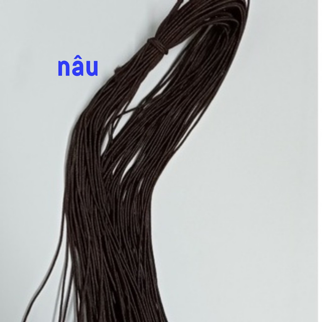 bó 5mét dây thun dù xỏ chuỗi nhiều màu 0.8mm