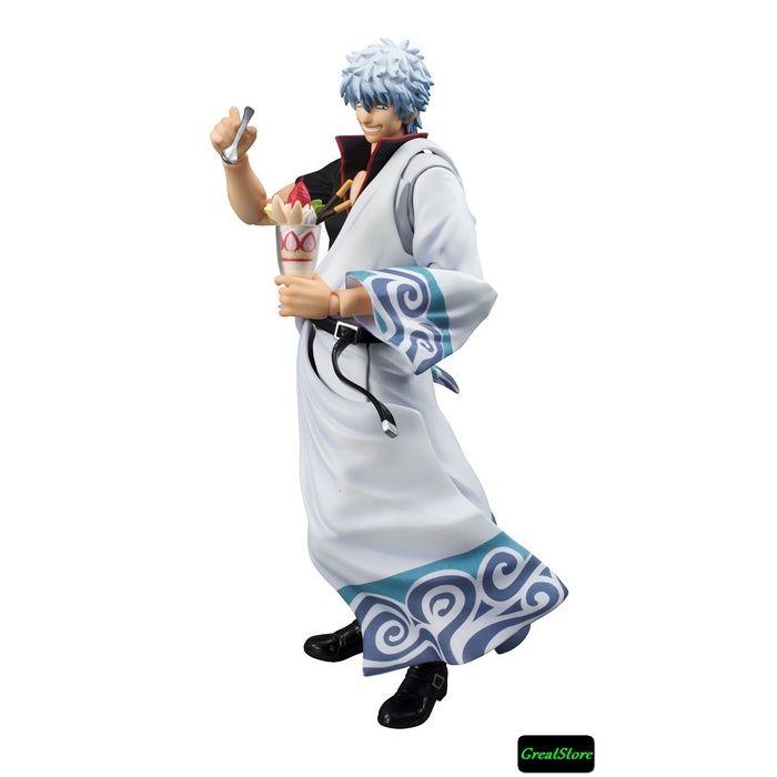 ( CHẤT, HÀNG CÓ SẴN ) MÔ HÌNH NHÂN VẬT Sakata Gintoki trong Gintama ( Ngân Hồn ) FIGMA FIGURE cử động được