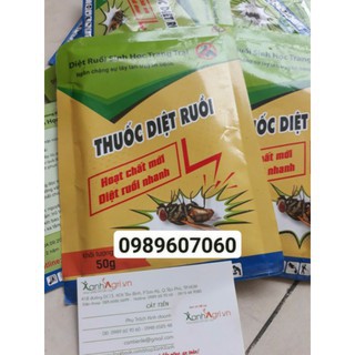 Chế phẩm sinh học diệt ruồi đen, nhặng 10g/ 50gr. Diệt ruồi giữ vệ sinh nhà cửa