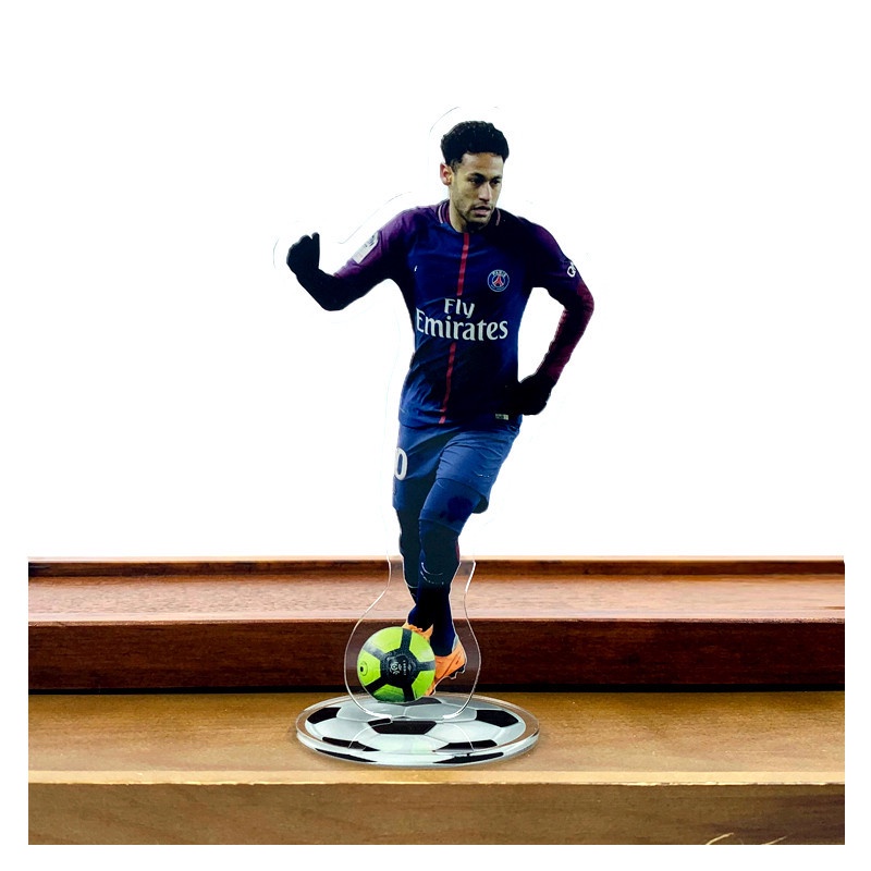 Mô hình tượng cầu thủ bóng đá acrylic cao 14cm