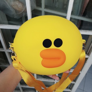 Túi đeo chéo Brown Cony hàng Q'uncle silicon