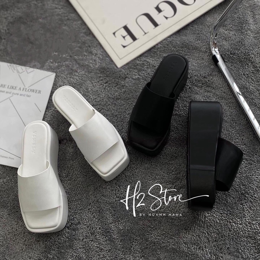 DÉP TRẮNG ĐEN QUAI NGANG 5P