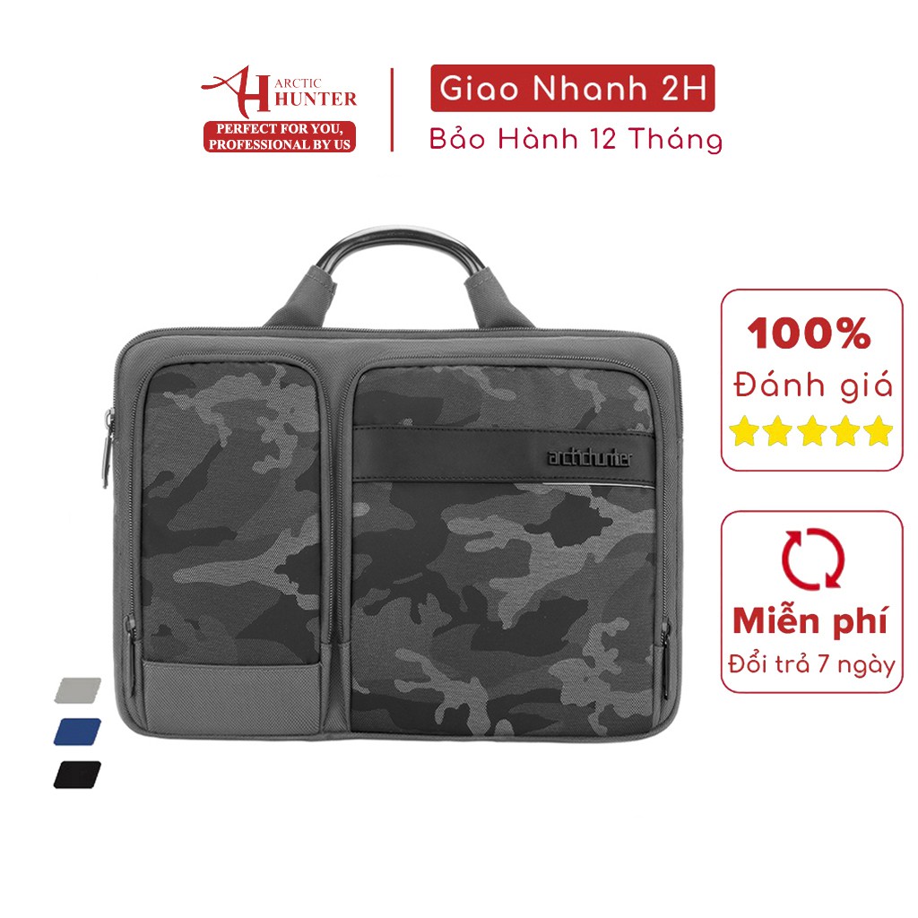 [Mã BMBAU50 giảm 7% đơn 99K] Cặp đựng laptop Arctic Hunter chống sốc, chất liệu Oxford chống thấm nước - Y00010