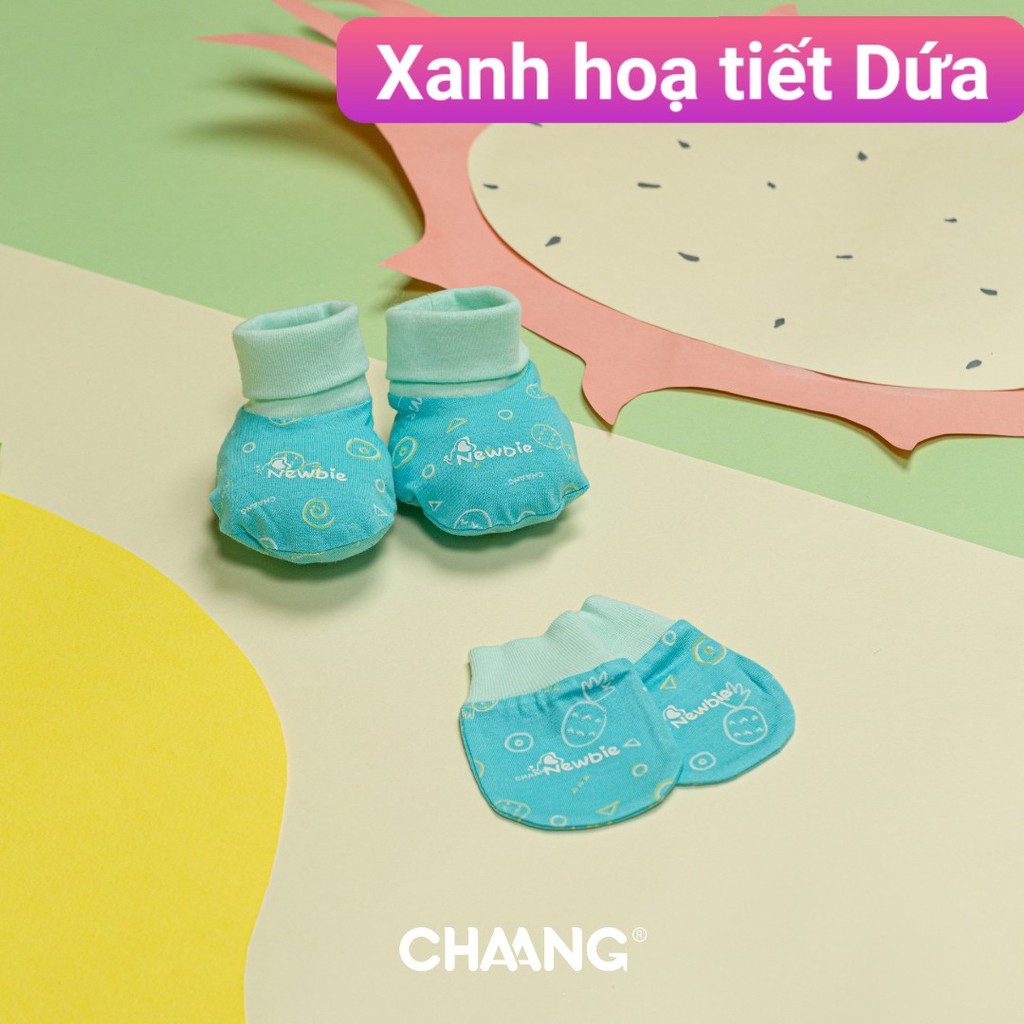 Set bao tay bao chân sơ sinh Chaang cotton an toàn cho bé