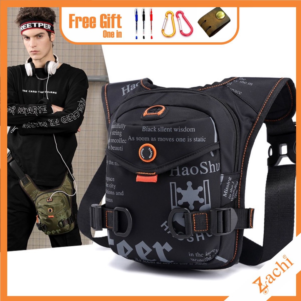Túi đeo chéo nam mini Haoshuai phong cách trẻ trung, tiện lợi chống nước có thể đeo hông - T45 | BigBuy360 - bigbuy360.vn