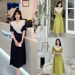 Váy phối viền bèo dáng xoè siêu xinh
