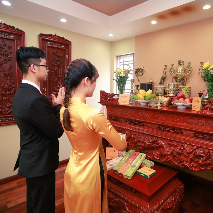 Nhang Hương Trầm Bồ Đề Tâm Cổ Truyền Sạch Thu Hút Tài Lộc Thơm Nhẹ Nhàng Thư Giãn Gói 35 Nén Ngắn
