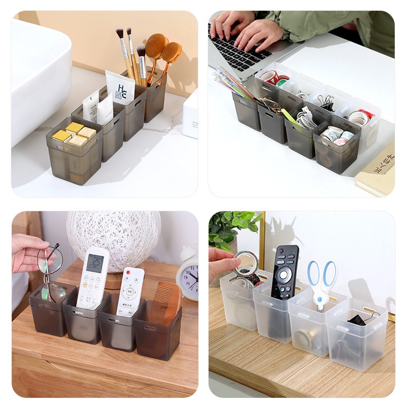 Set 2 Hộp Đựng Vớ/Đồ Lót Đa Năng Chia Ngăn Tủ Lạnh Tiện Dụng