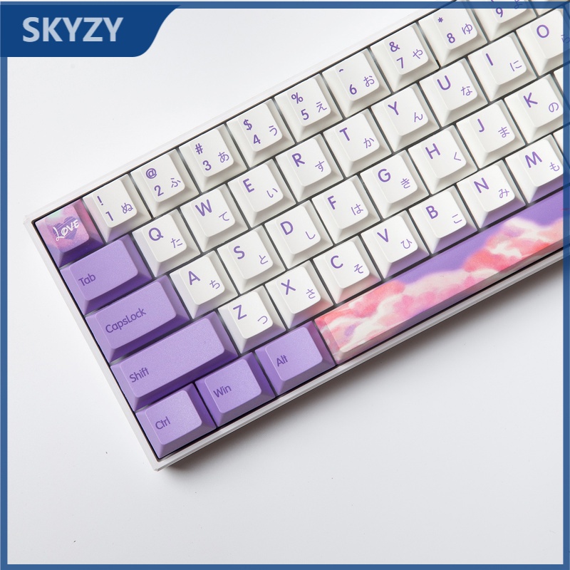 139 Phím Dream Yu Theme Keycap Cherry Profile PBT Dye Thăng hoa Keycap cho Bàn phím cơ Cherry MX Switch