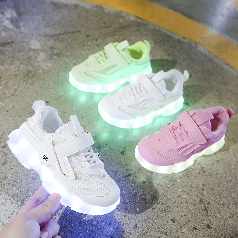 Giày Sandal Có Đèn Led Sạc usb Nhiều Màu Sắc Dành Cho Trẻ Em