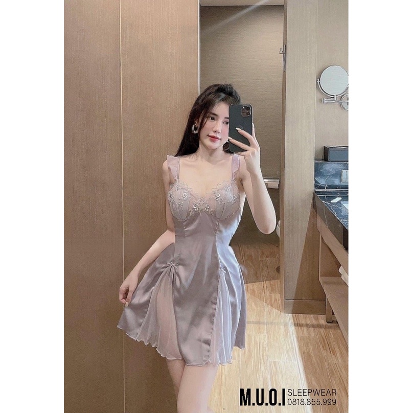 [FREESHIP] Váy ngủ sexy QUẢNG CHÂU- SX 155 -Váy ngủ lua cánh tiên hottrend sexy QUẢNG CHÂU - hàng có sẵn(video+ ảnh)