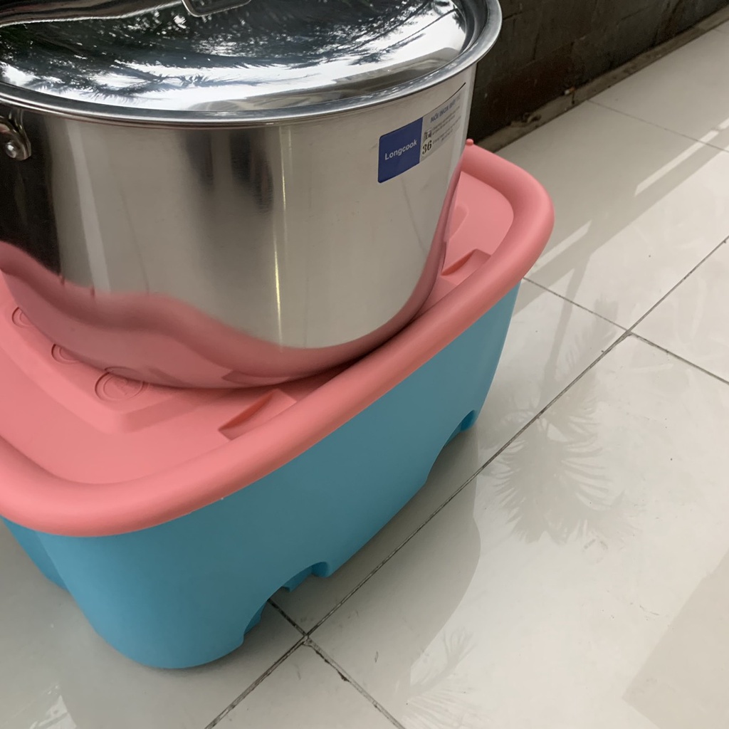 Nồi luộc gà Inox loại to size 36cm - An toàn, Tiện lợi