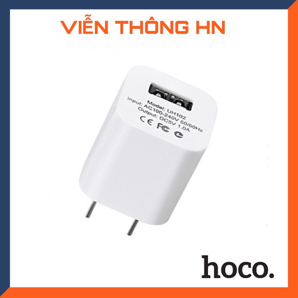 [Mã ELORDER5 giảm 10K đơn 20K] Củ sạc tiêu chuẩn Hoco UH102 - củ sạc độ bền cao thiết kế đơn giản - vienthonghn