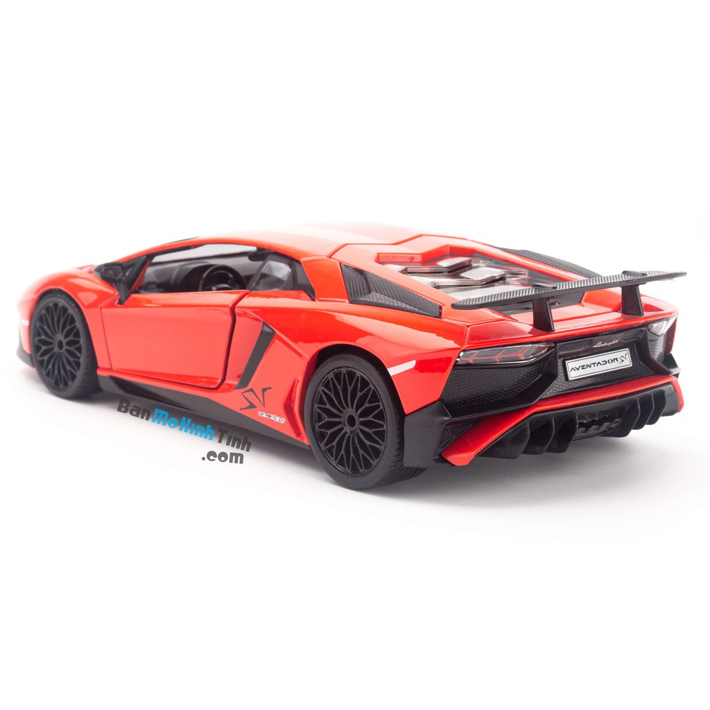 MÔ HÌNH LAMBORGHINI AVENTADOR LP750-4 SV RED 1:24 BBURAGO - MH18-21079