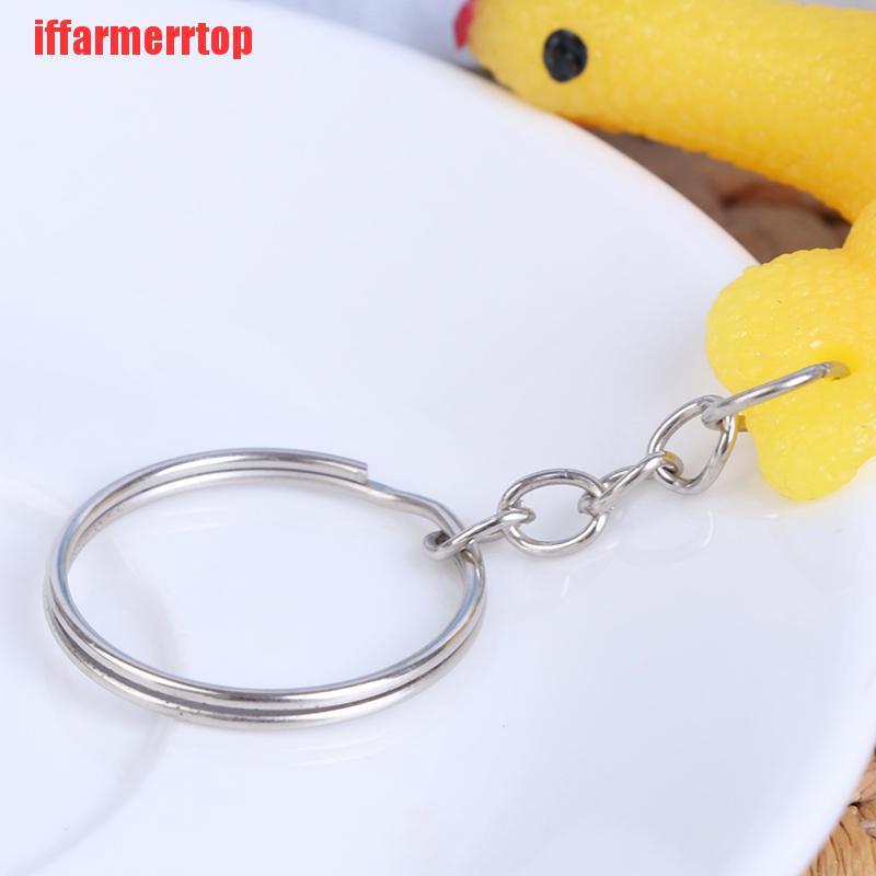 {iffarmerrtop}Squeeze Toy Stress Relief Adult Kids Toys Funny Egg Laying Key Chain Halloween NZM