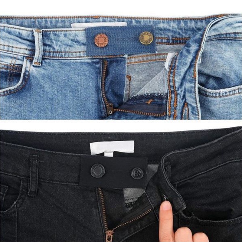 1 Nút Mở Rộng Quần Jean/Chân Váy Co Giãn Tiện Dụng