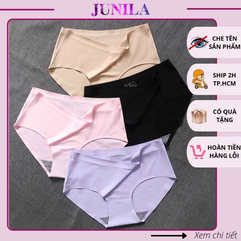 Quần lót nữ đúc su thun lạnh trơn không đường may kháng khuẩn QL01