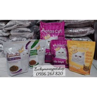 Hạt mèo aatas cat delight và gold mix cá cơm sấy