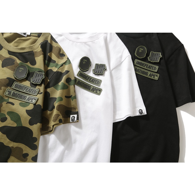 Bape Áo Thun cotton Tay Ngắn In Họa Tiết Thời Trang Cho Nam Nữ