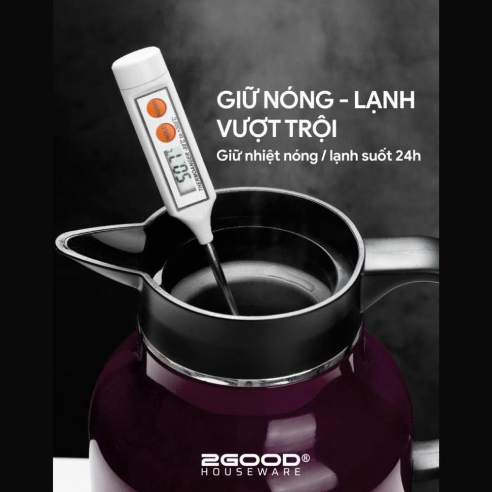 Phích Pha Trà 2Good, Bình Giữ Nhiệt, Bình Ủ 2GOOD FLASK B16 (1.8L) Giữ Nhiệt Nóng và Lạnh Suốt 24h