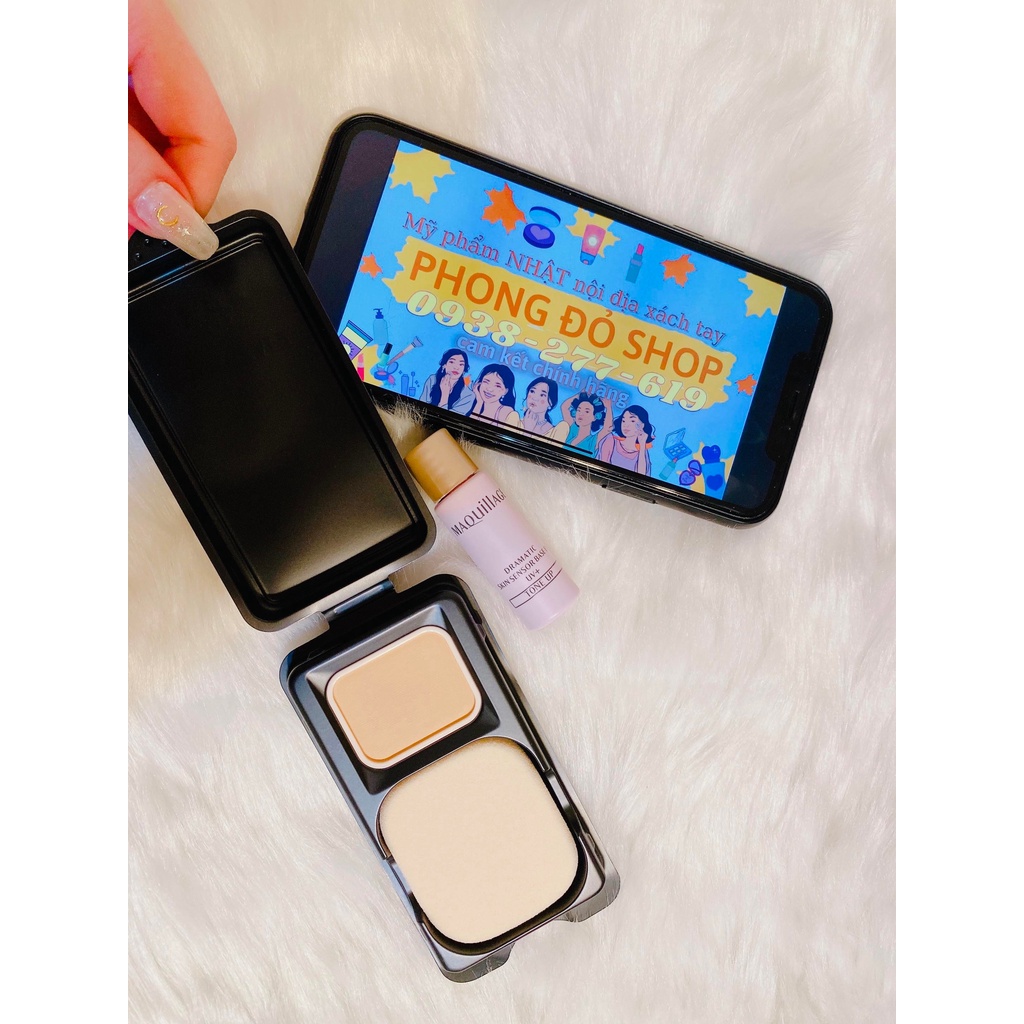 🌼 Set trial Kem nền nâng tone & Phấn phủ siêu mịn Maquillage
