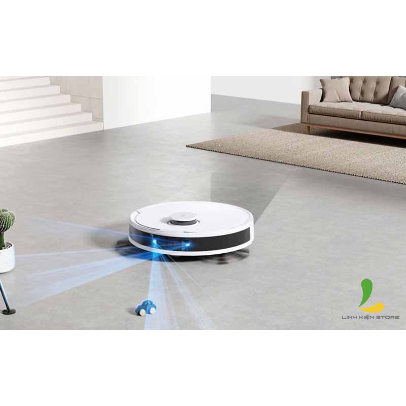 Robot hút bụi Ecovacs Deebot N8 Pro - Tích hợp nhiều tính năng thông minh vượt trội - Khả năng vượt vật cản