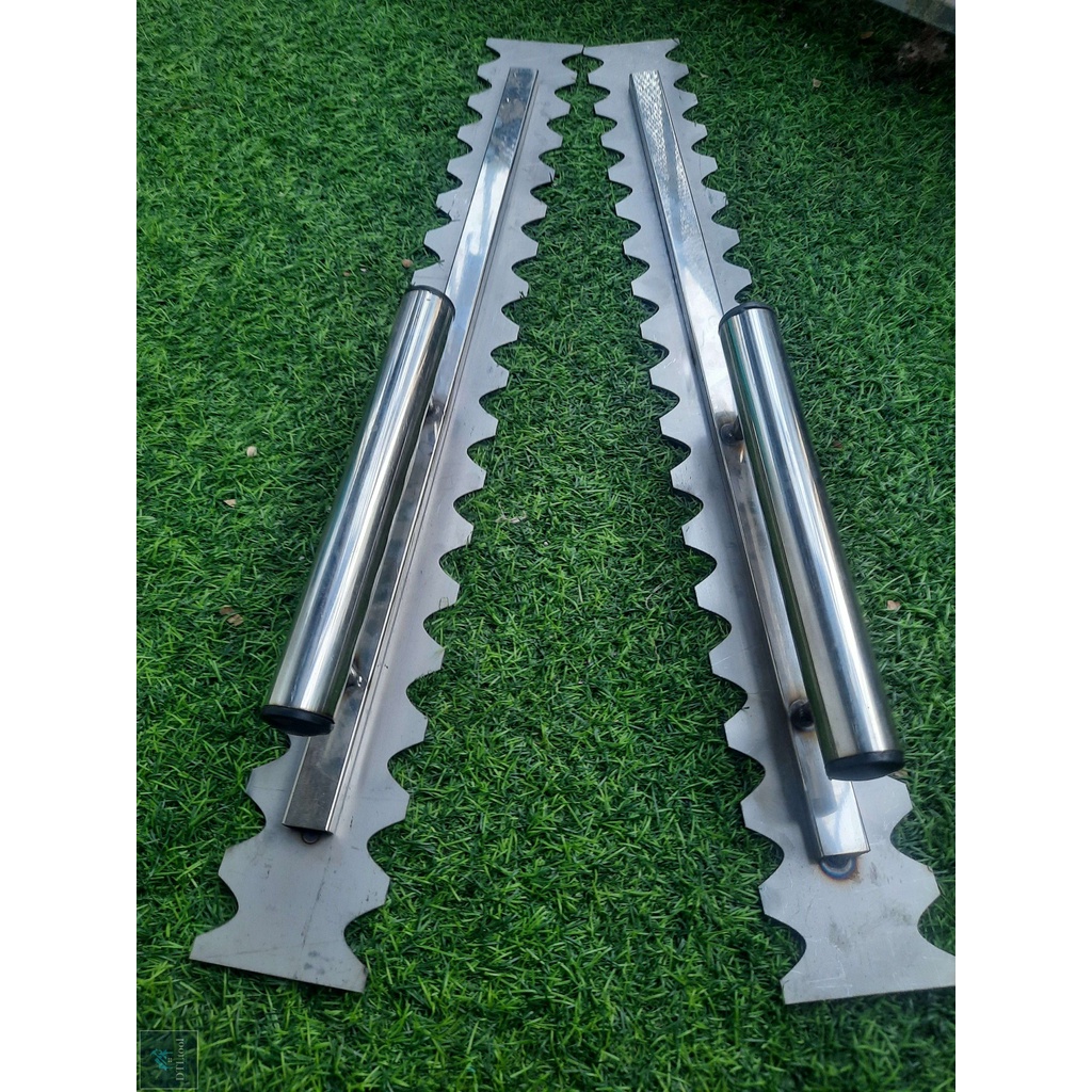 Bàn răng cưa, bay răng cưa ốp lát, bàn gạt keo dán gạch Inox dài 60cm - Loại 1