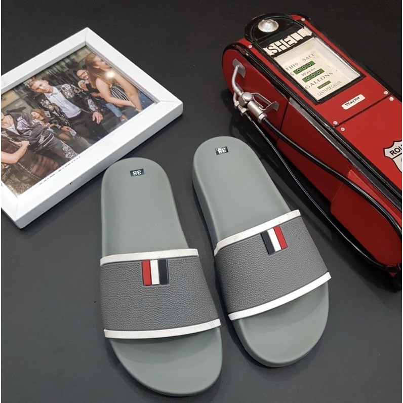 Dép quai ngang thời trang có hoạ tiết trẻ trung, Dép mùa hè phong cách giới trẻ btshop từ 38 đến 42