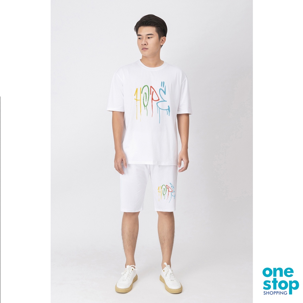 Sét bộ thời trang nam nữ basic áo phom rộng B09 One shop