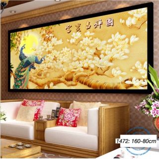 Tranh đính đá phu thê viên mãn tuyệt đẹp