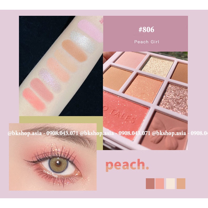 (Auth) Phấn mắt hoa cúc Gogo Tales Daisy #GT181, phấn mắt có nhũ lấp lánh siêu xinh- Nội địa Trung