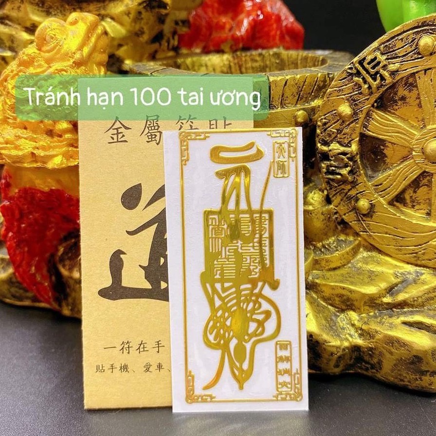 Miếng dán lưng điện thoại tài lộc, may mắn, dán lung linh phù hợp dán điện thoại, đồ dùng, trang trí