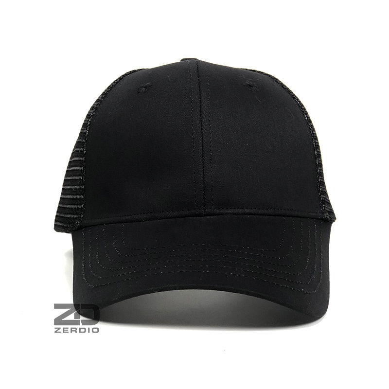 Mũ lưỡi trai, Nón kết lưới nam nữ đen trơn form cứng cao cấp