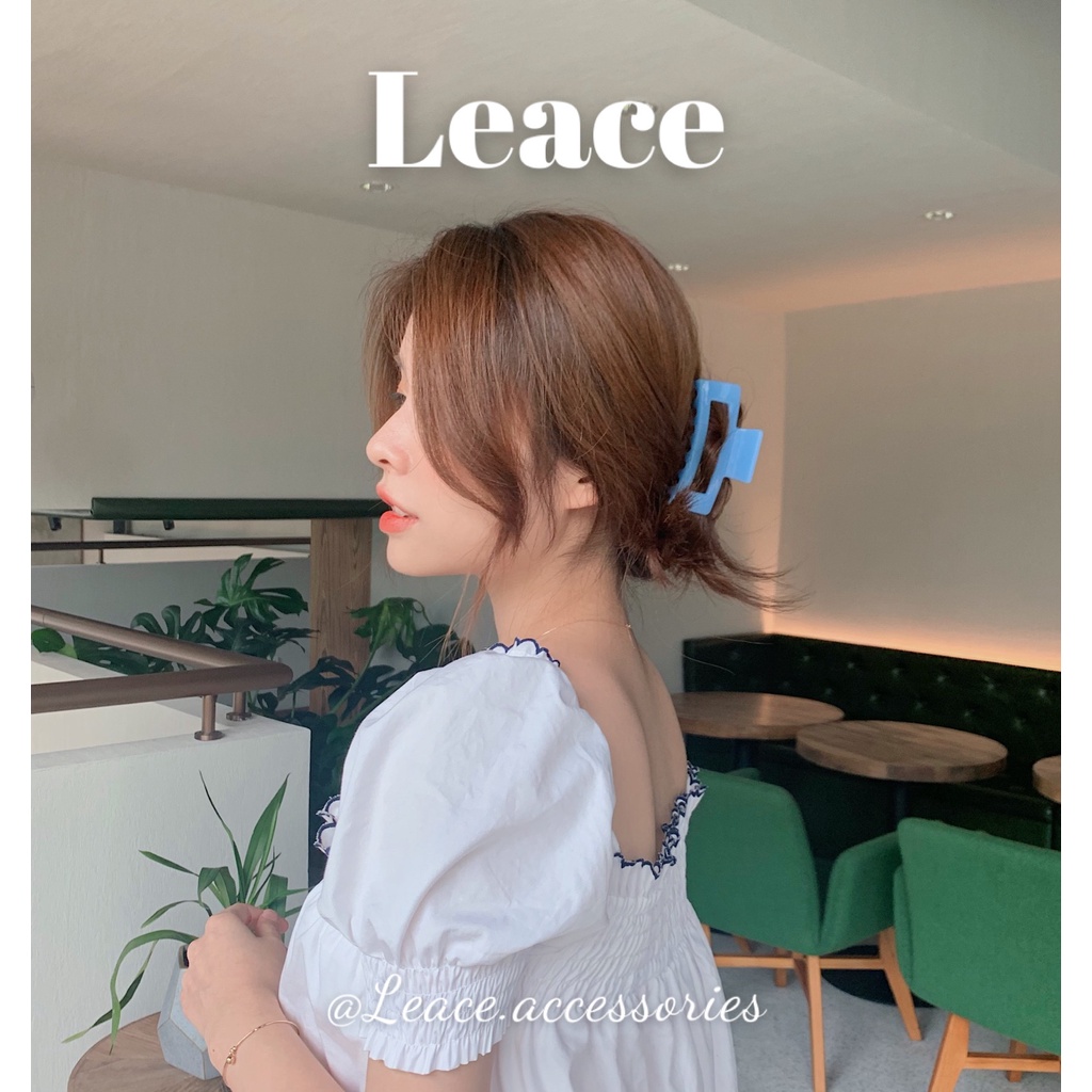 Kẹp tóc, cặp tóc càng cua nhựa màu thạch phong cách Hàn Quốc Leace.accessories
