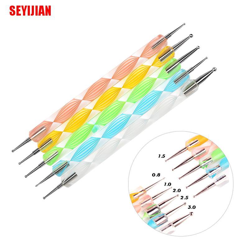 (SEY) Dụng Cụ Điêu Khắc Móng Nghệ Thuật 5 X 2 Chiều 10 Kiểu Khác Nhau