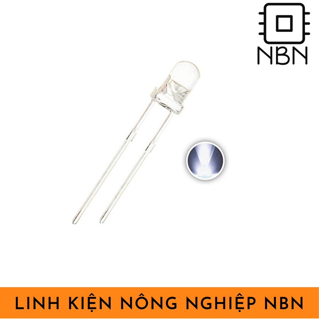 Gói 10 bóng LED trong 🔥 siêu sáng phi 5mm🔥 các loại ánh sáng màu