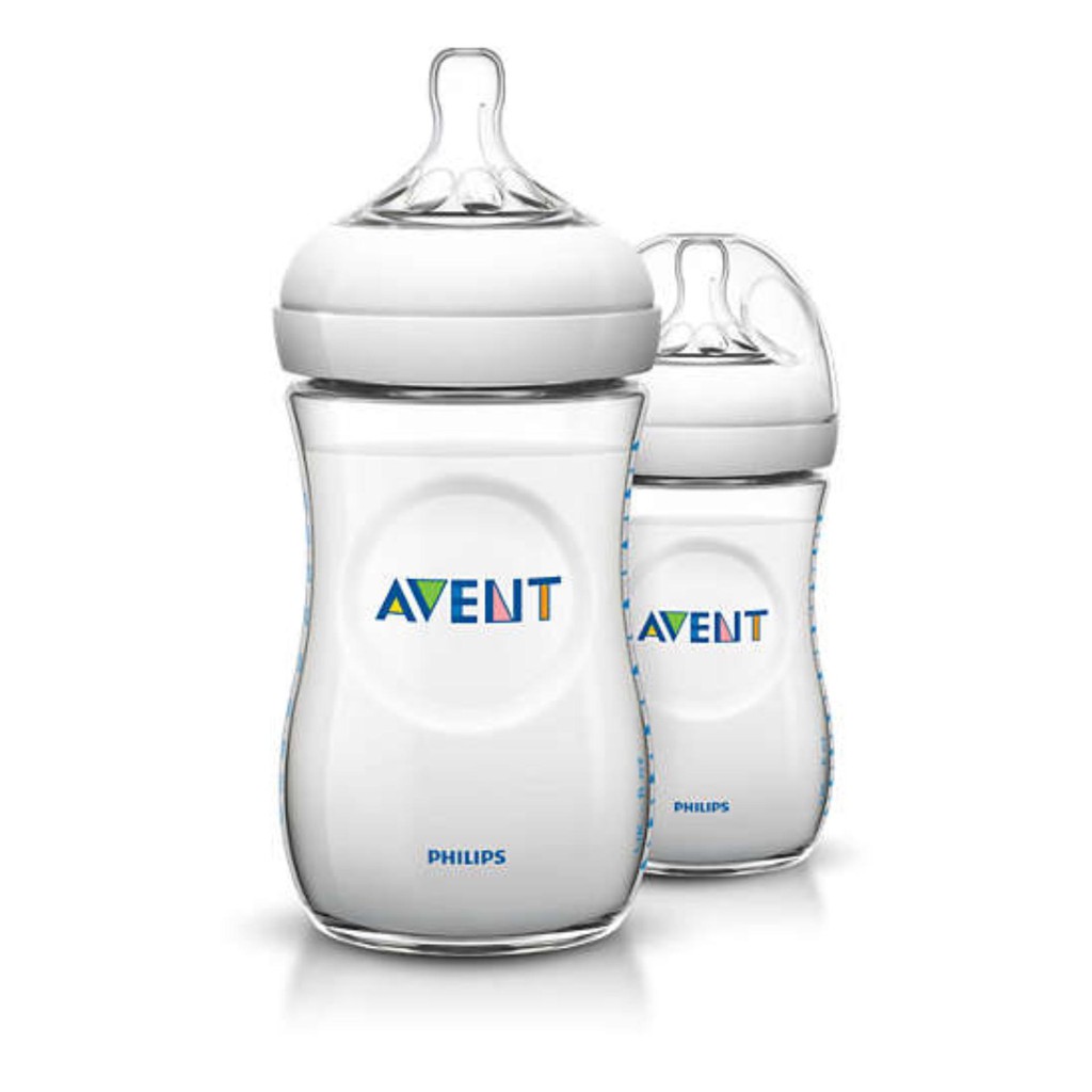 Bộ 2 bình sữa Philips Avent bằng nhựa không có BPA 260ml 693.27