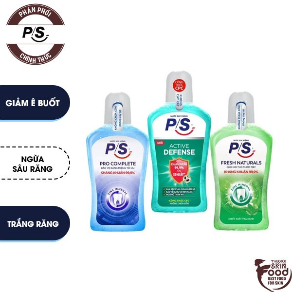 Nước Súc Miệng Kháng Khuẩn 99,9% P/S 500ml